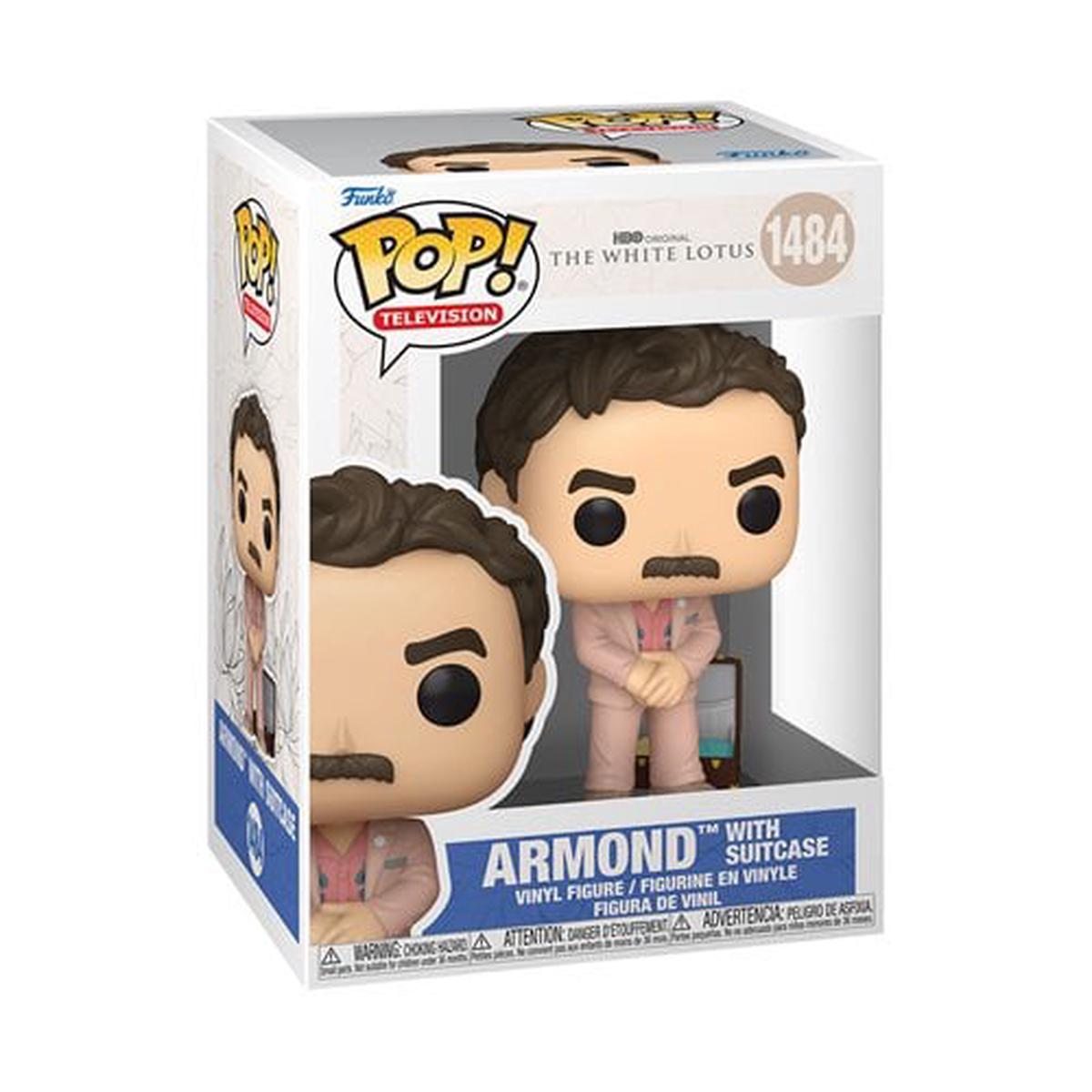 Funko Pop! Television 1484 – White Lotus – Armond with Suitcase Vinyl Figure