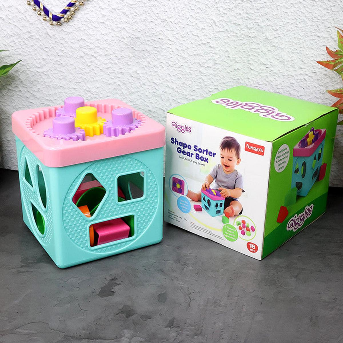 Funskool Giggles Shape Sorter Gear Box  Educational Activity Toy for Toddlers