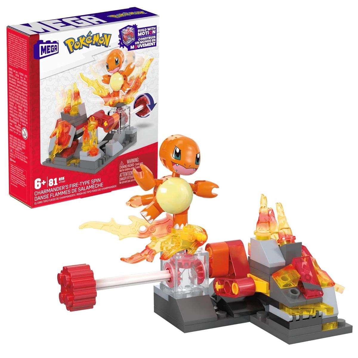 MEGA Pokemon: Charmander’s Fire-Type Spin with 81 Pieces