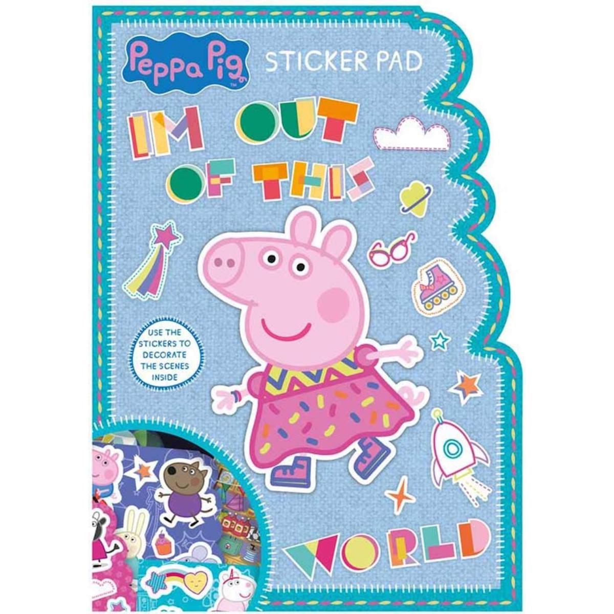 Peppa Pig Shaped Stickers Pad