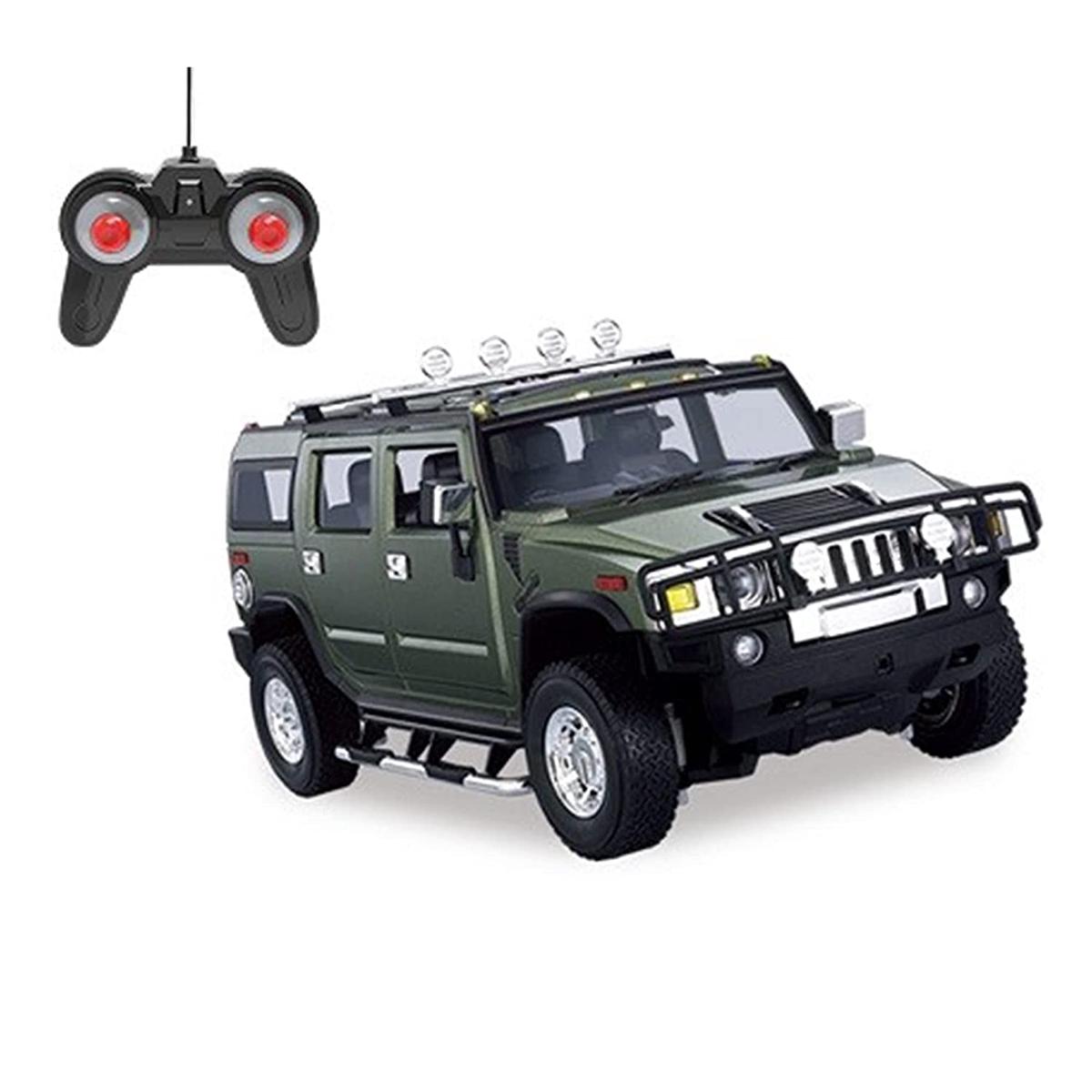 Playzu R/C 1:24 Scale Army Vehicle, Green – Remote Control Car for Kids Ages 6+