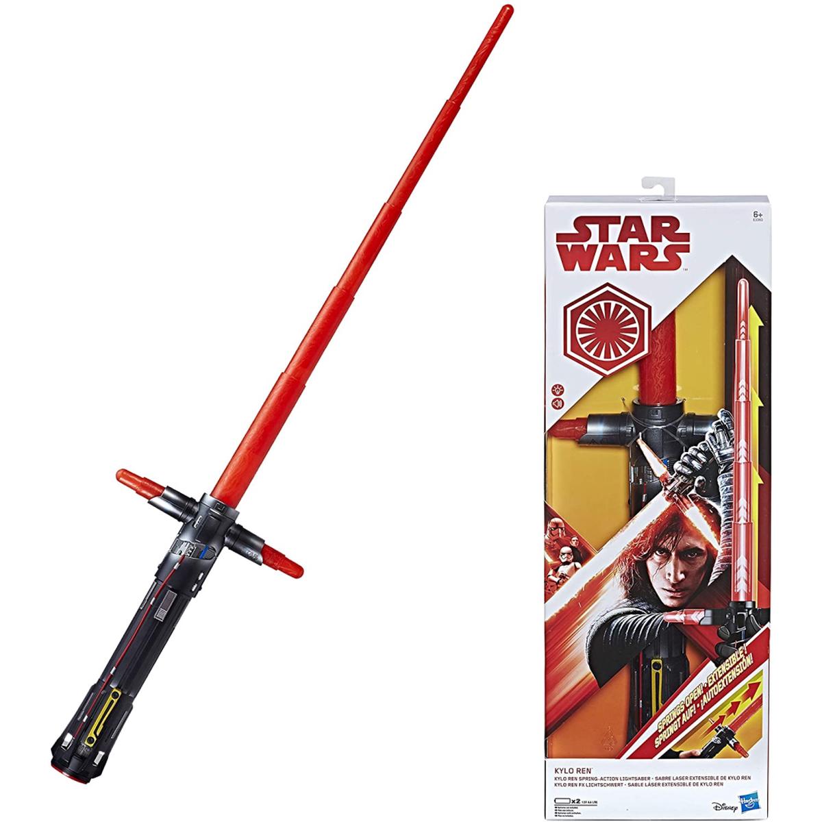 Star Wars Kylo Ren Spring Action Sound and Light FX Lightsaber E3393