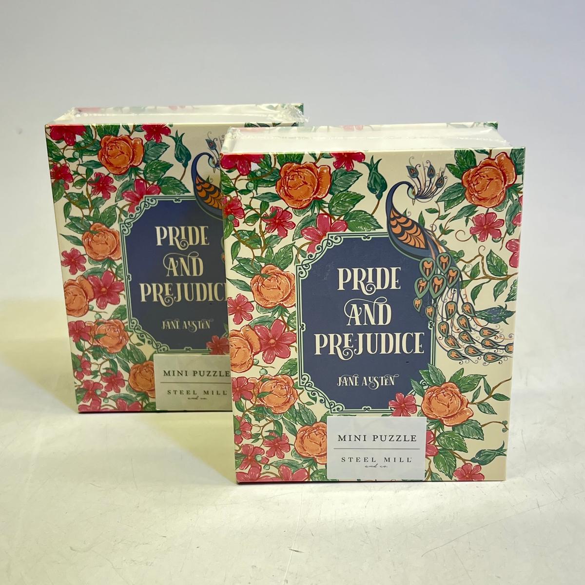 STEEL MILL GIFTS (2 PACK) Mini Book Puzzle Pride & Prejudice  5″x4″ 259282