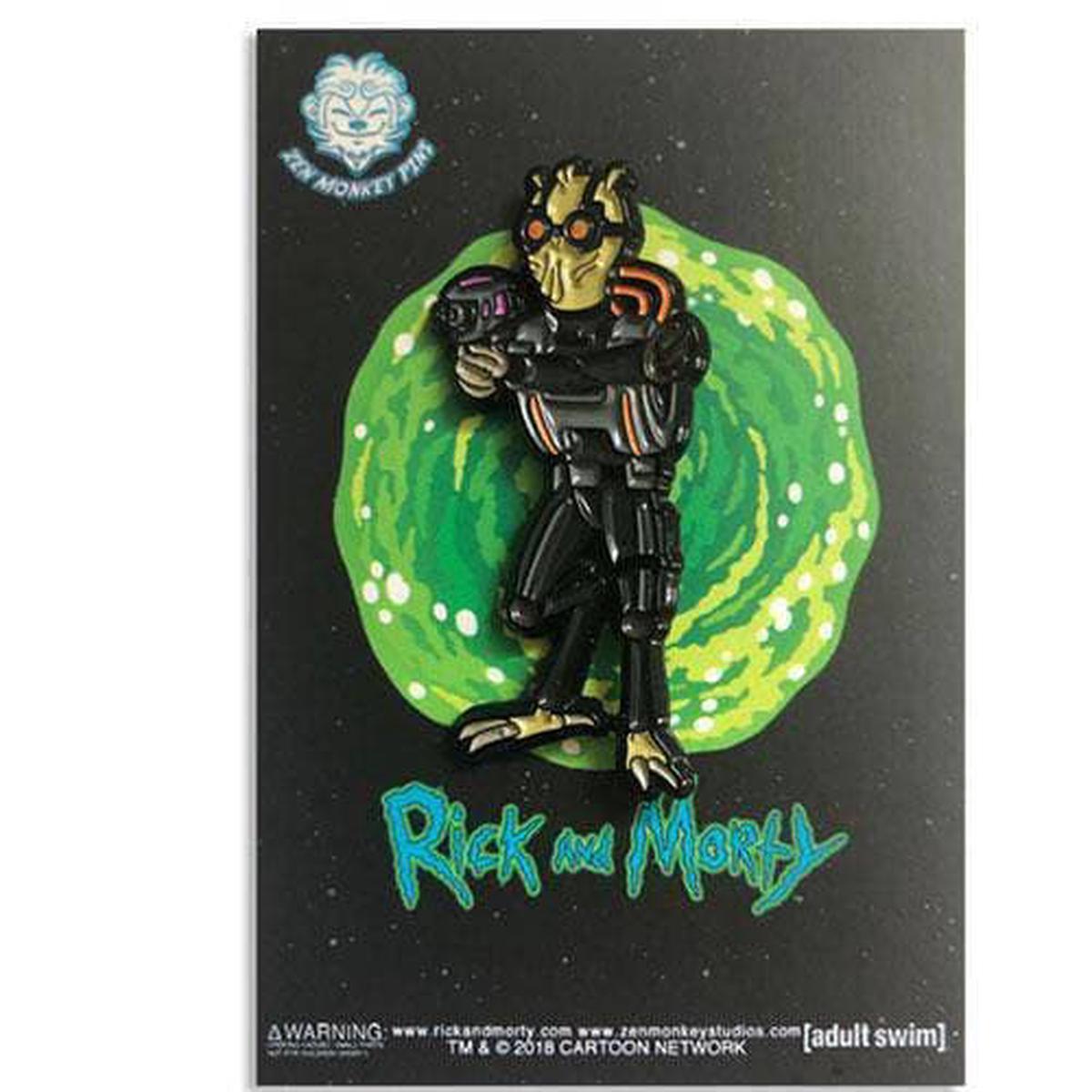 Zen Monkey: Krombopulos Michael – Rick and Morty Enamel Pin