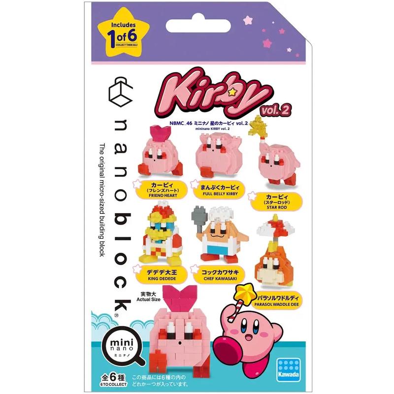 Nanoblock [Kirby] – Character Building Set Blind Bag – Mininano Series (Volume 2)