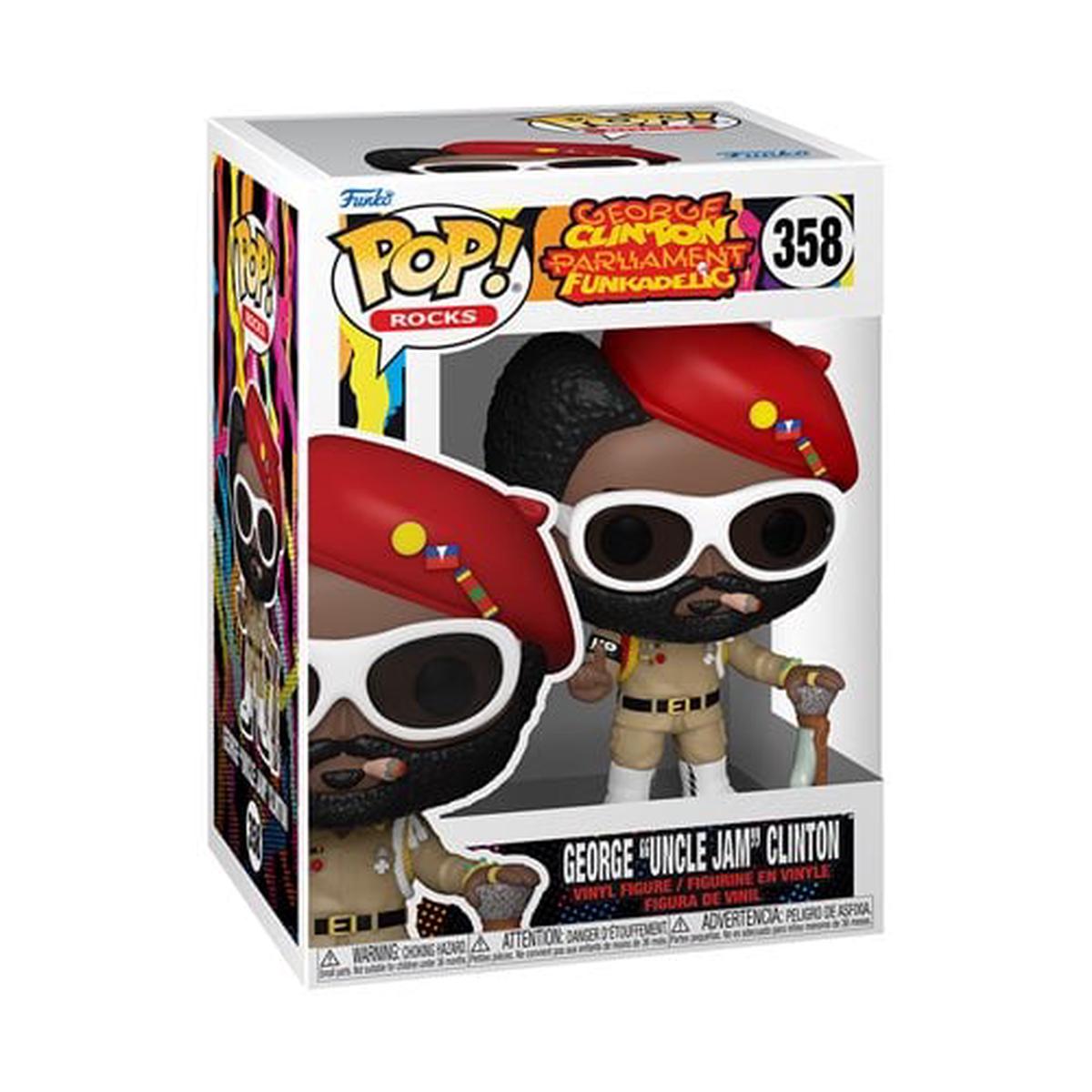 Funko Pop! 358 Rocks – George Clinton Parliament Funkadelic – George “Uncle Jam” Clinton Vinyl Figure