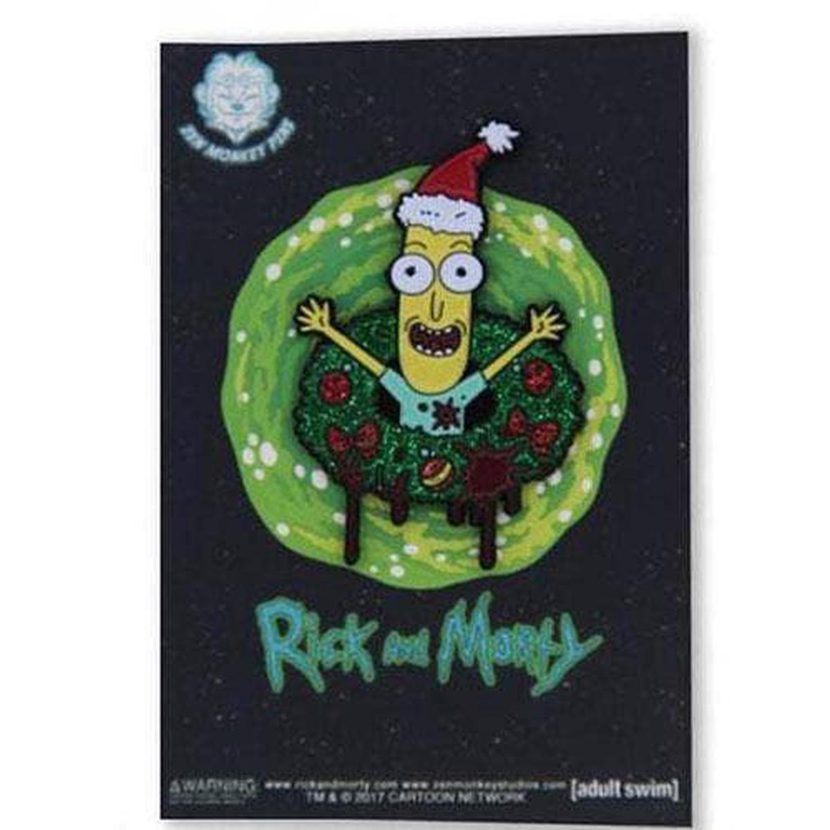 Zen Monkey Poopy Butthole Wreath – Rick and Morty Enamel Pin