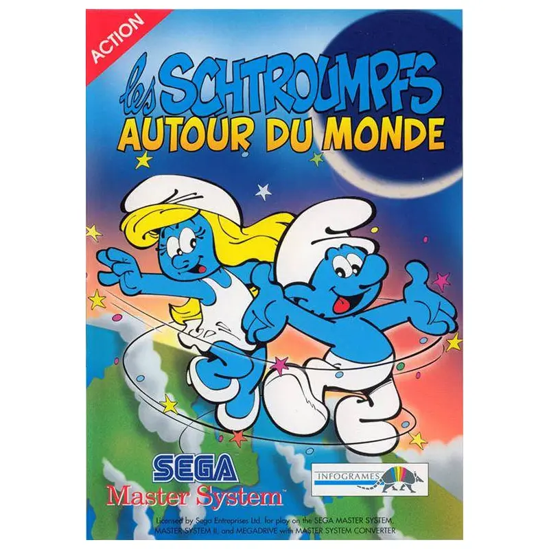 Game | Sega Master System | Les Schtroumpfs Autour Du Monde