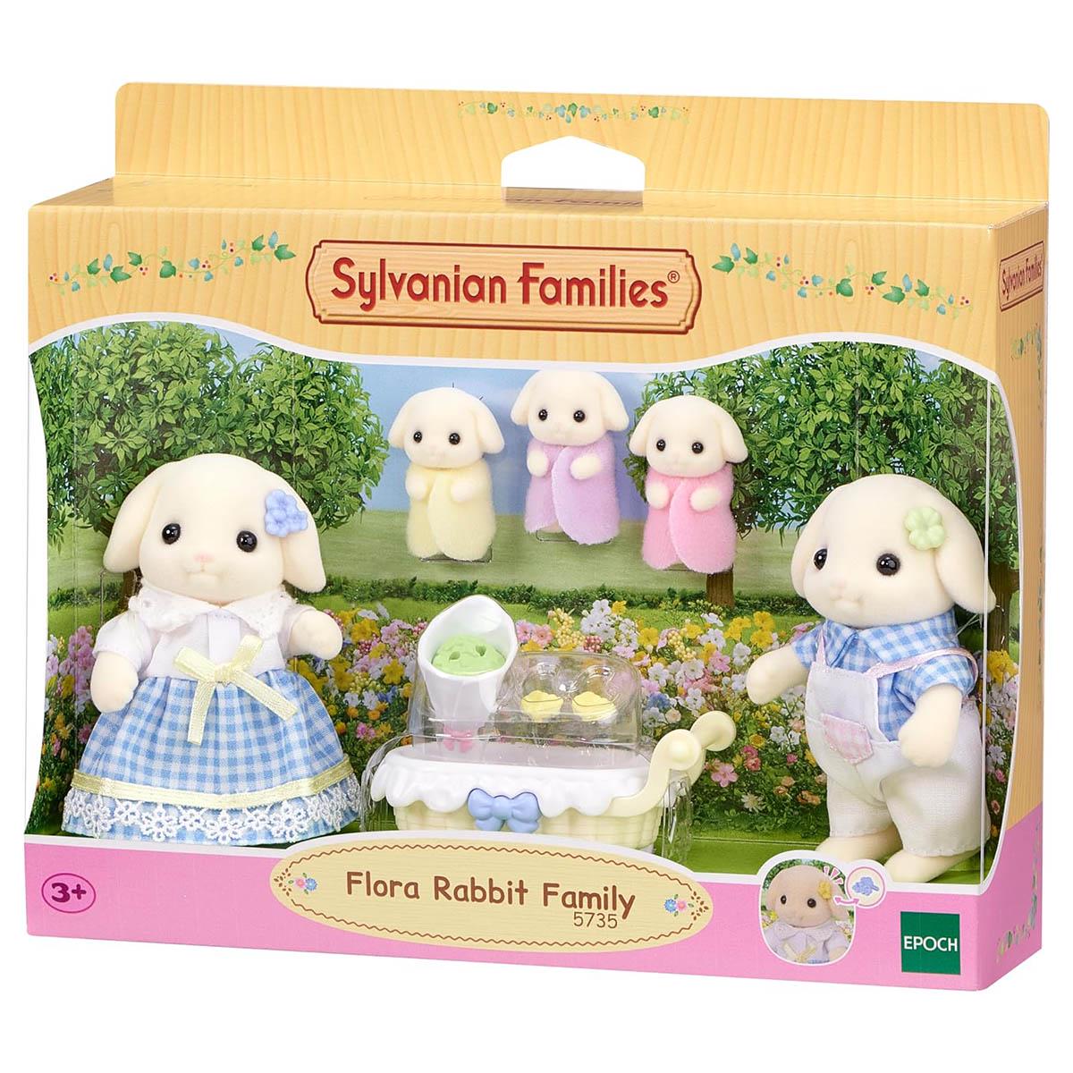 Sylvanian Families Flora Rabbit Family Set