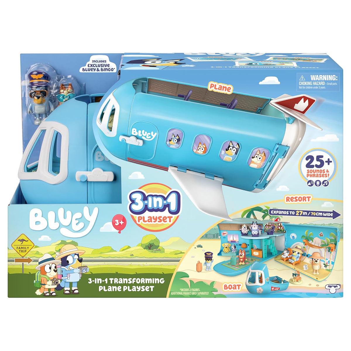 Bluey 3-in-1 Transforming Plane Playset