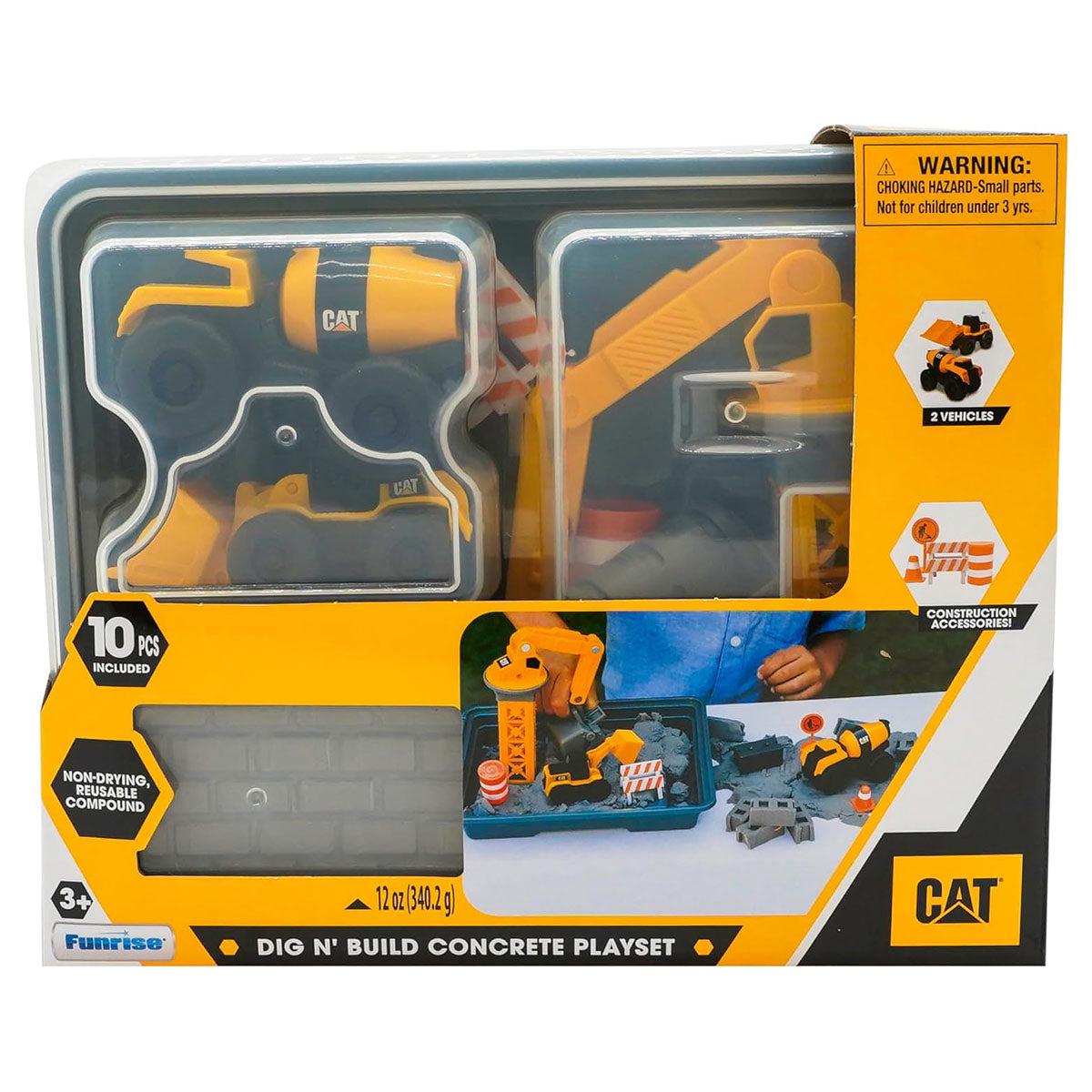 CAT Dig N' Build Concrete Playset