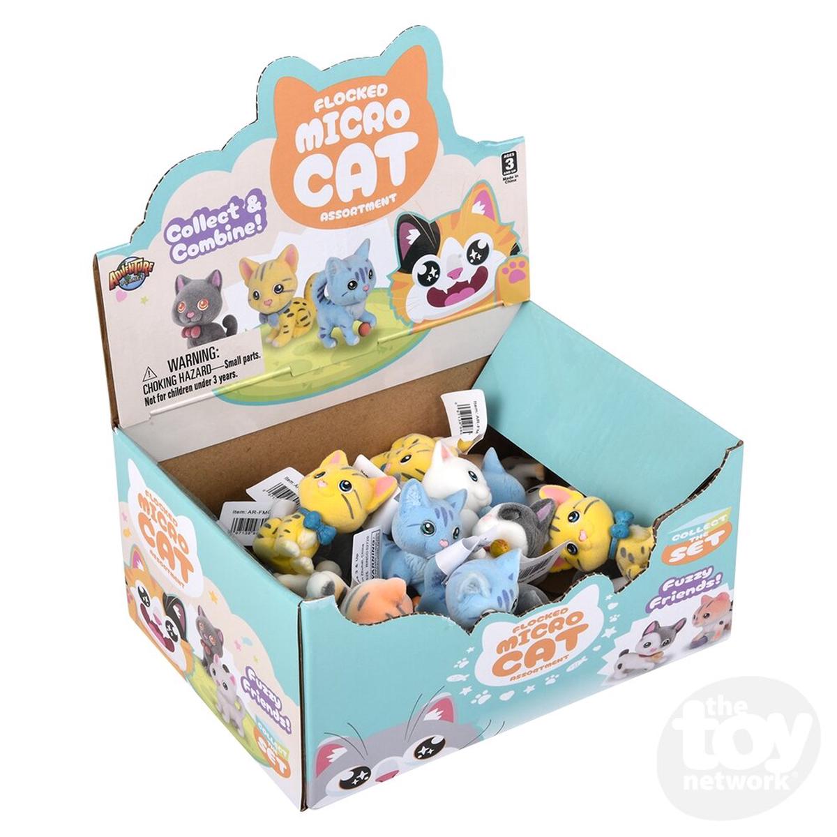 1.5" Flocked Micro Cat (Sold Separately)