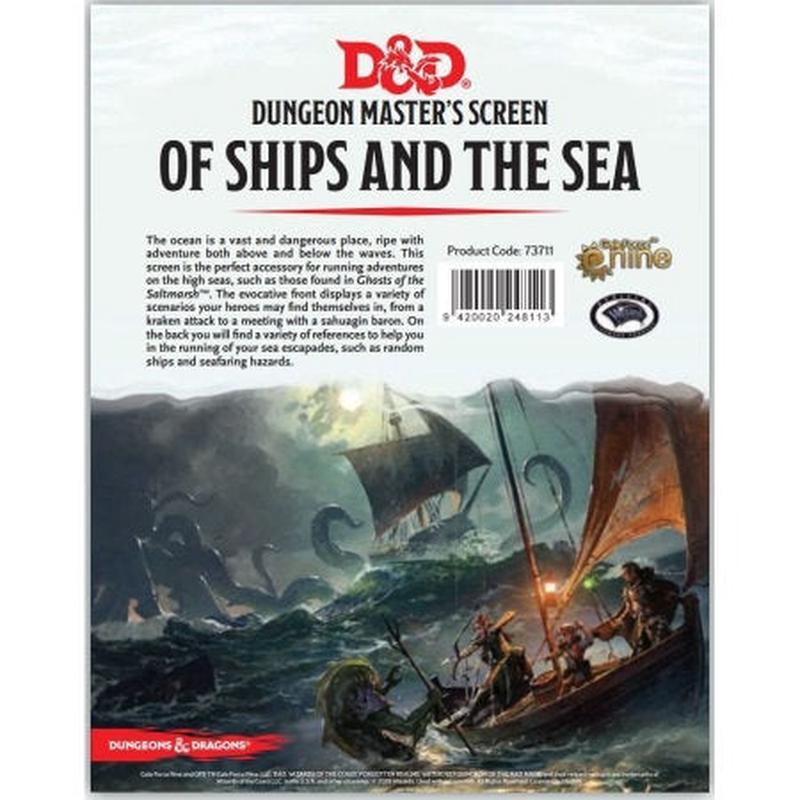 D&D 5e Dungeon Master's Screen Of Ships and The Sea