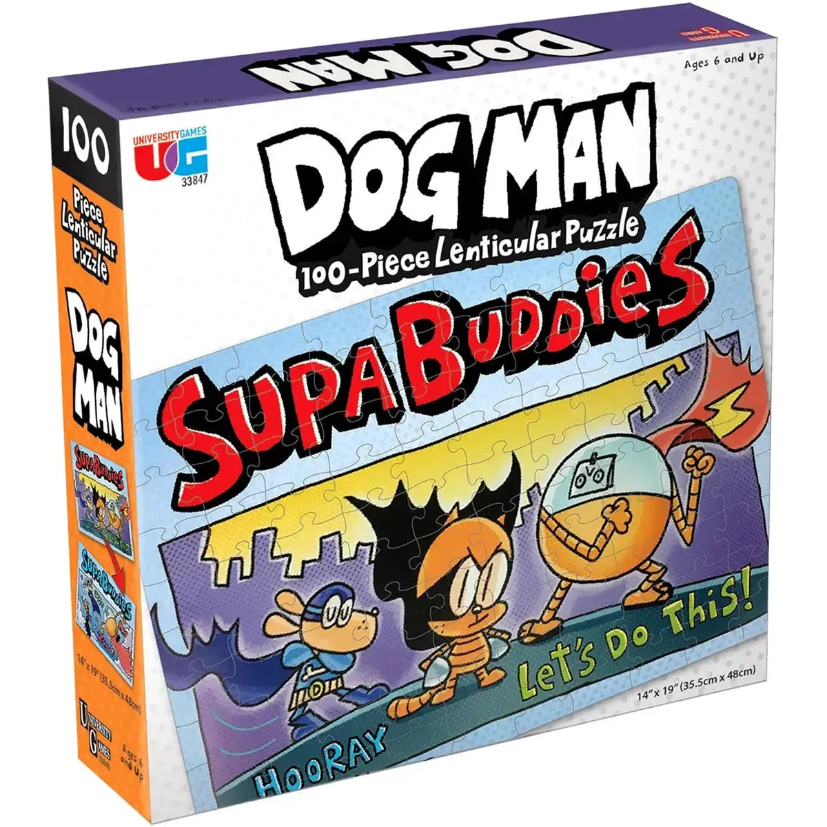 Dog Man – Supa Buddies Lenticular Jigsaw Puzzle – University Games