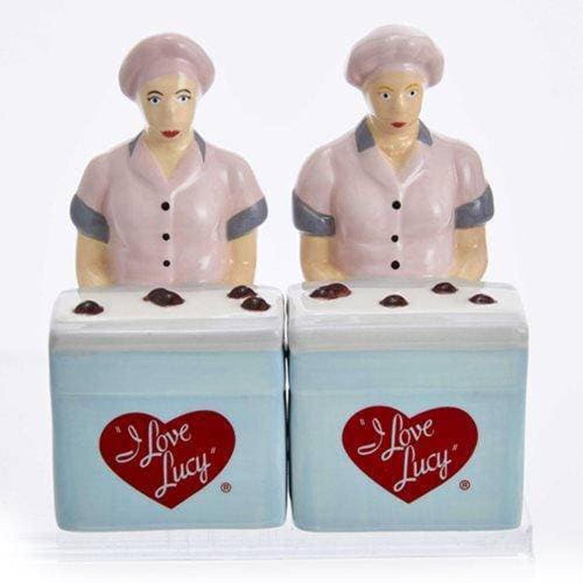 Kurt Adler – I Love Lucy Chocolate Factory Salt and Pepper Shaker Set