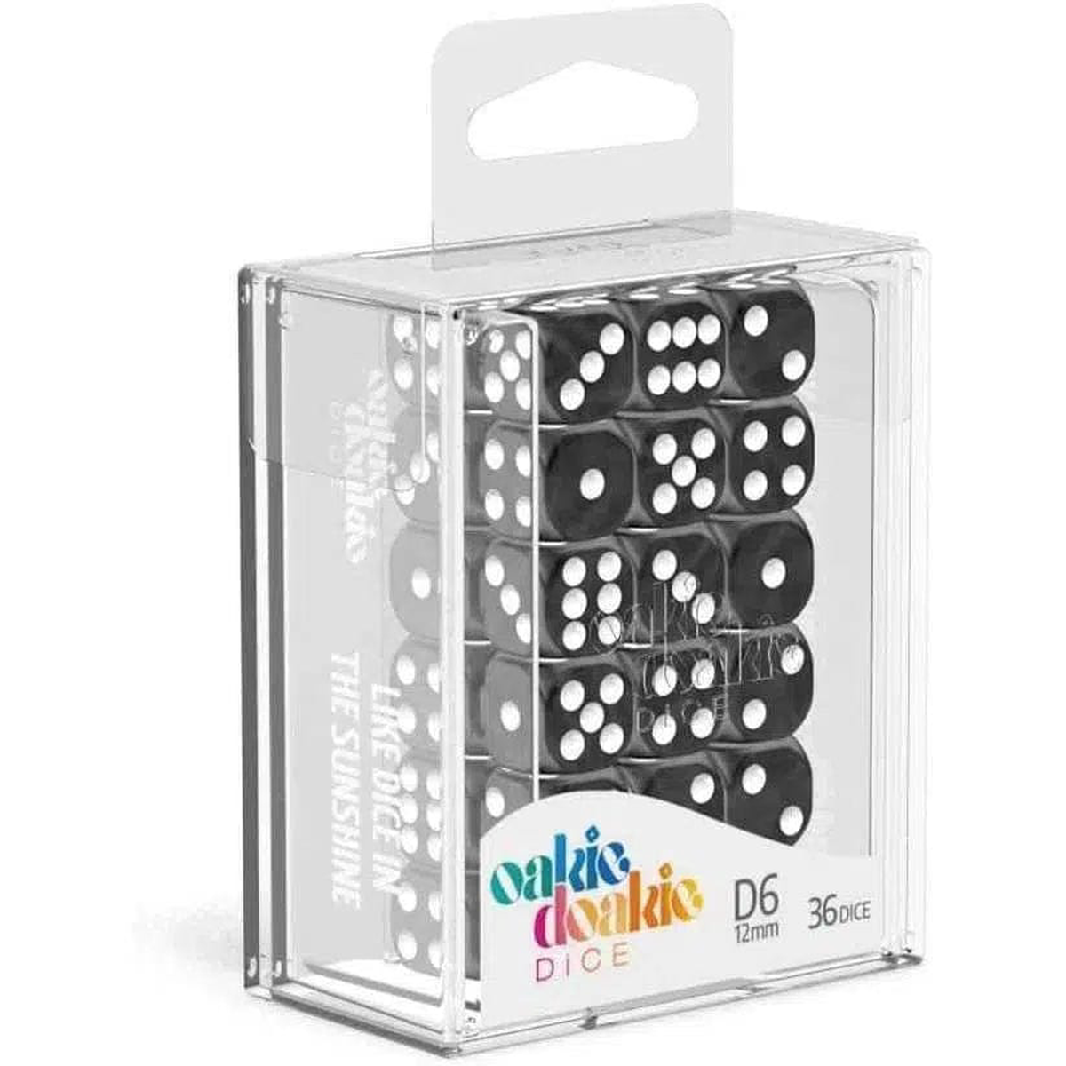 Marble Black D6 Dice Set – Oakie Doakie Dice
