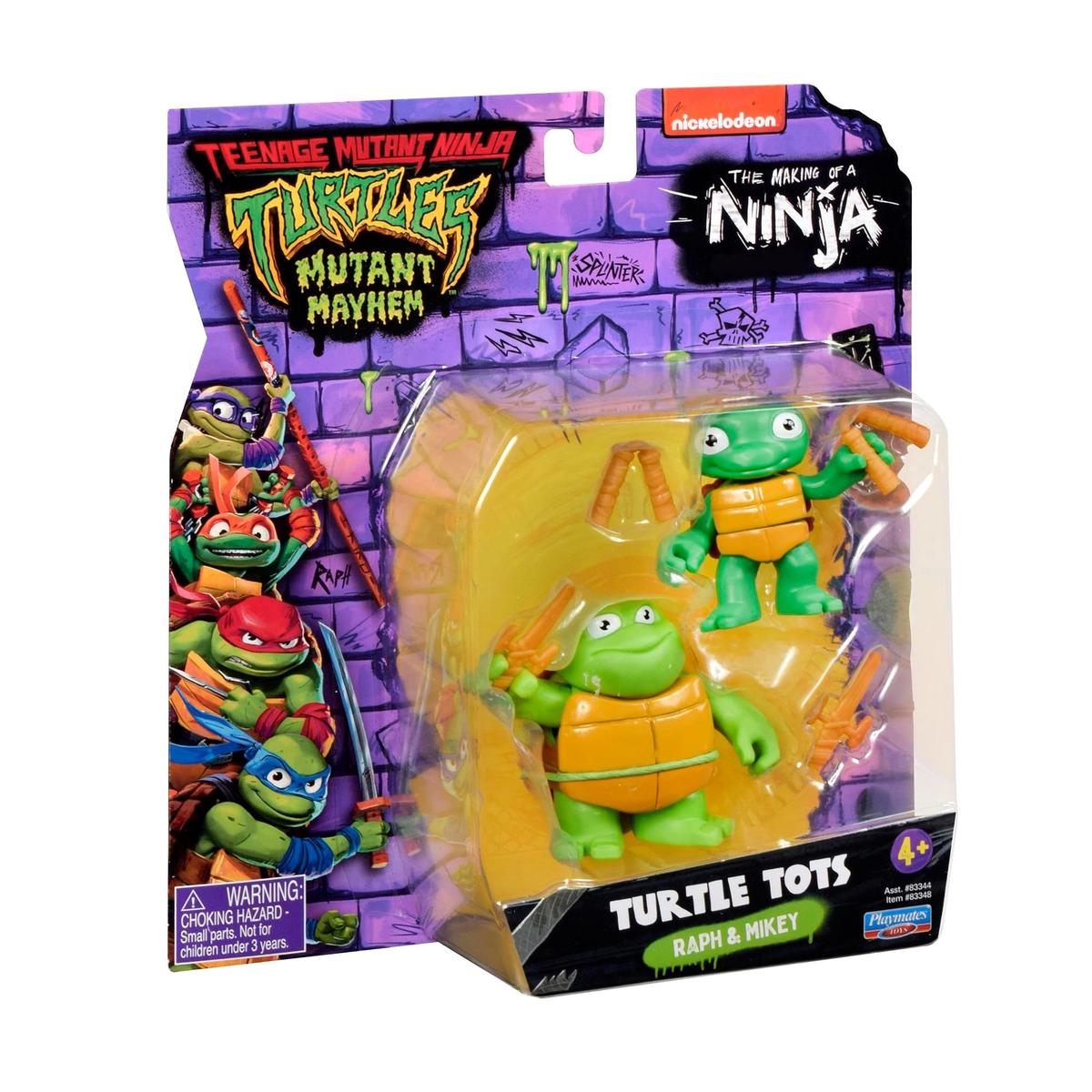 Teenage Mutant Ninja Turtles: Mutant Mayhem: Turtle Tots – Raph/Mike Figures
