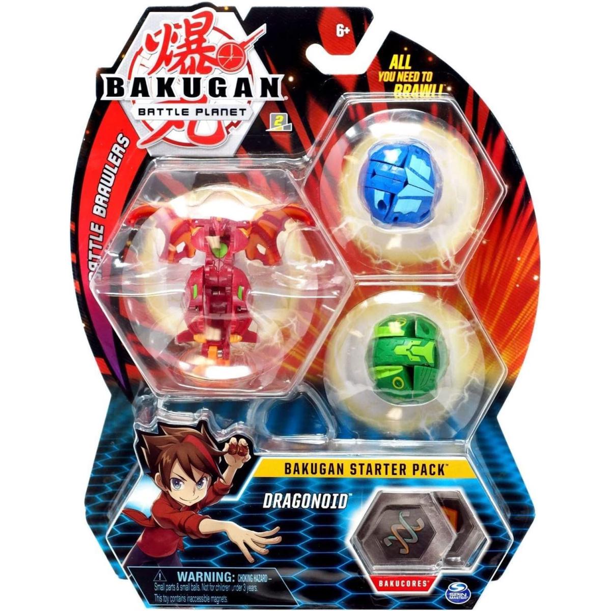 Bakugan Battle Planet Starter 3 Pack Action Figure Set – Dragonoid