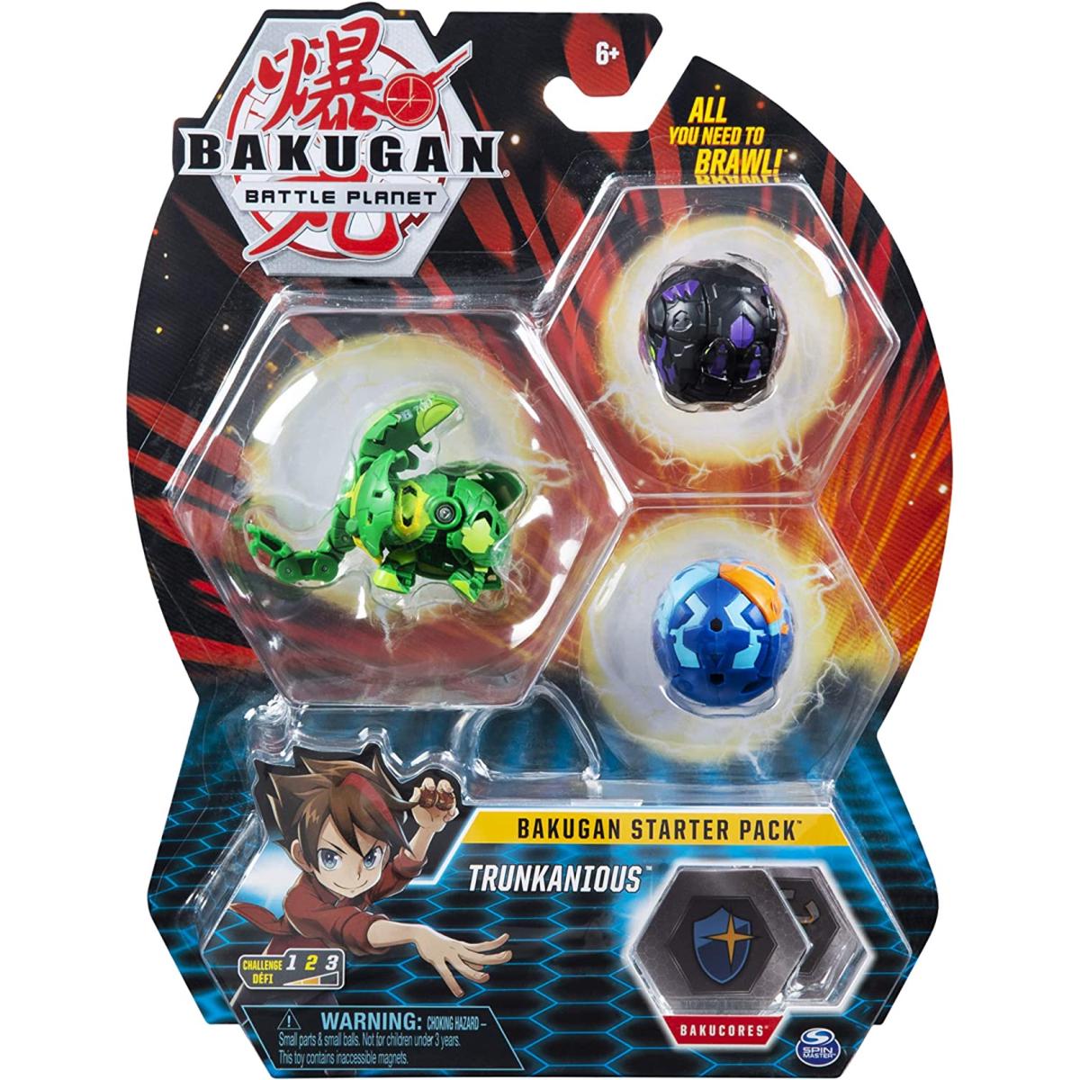 Bakugan Battle Planet Starter 3 Pack Action Figure Set – Trunkanious