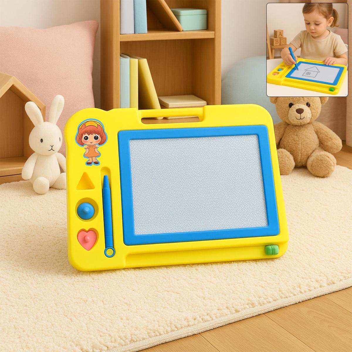 Childrens Magic Slate Doodle Pad Erasable Drawing & Writing Board (1 Pc)