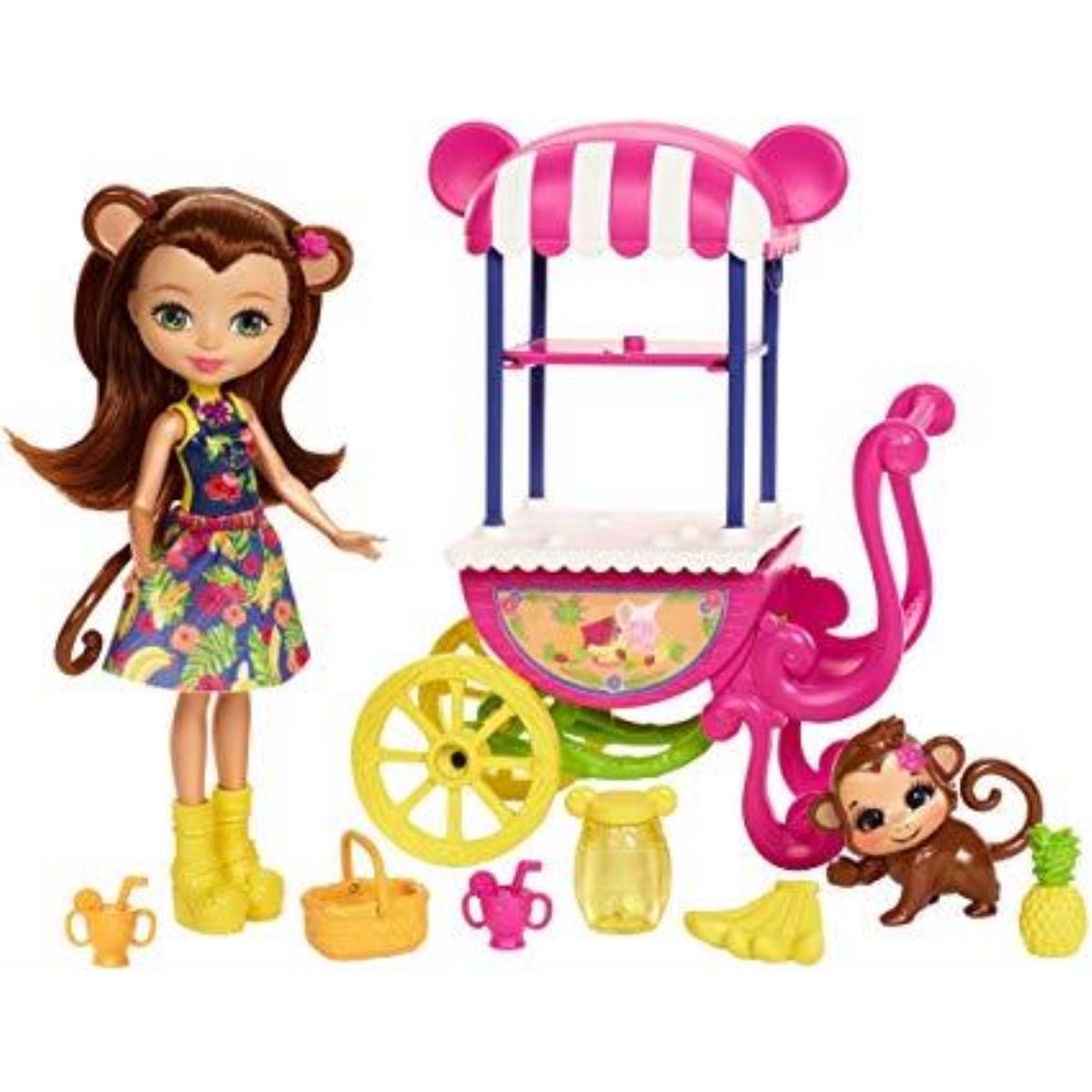 Enchantimals FCG93 Fruit Cart Doll Set – Merit Monkey