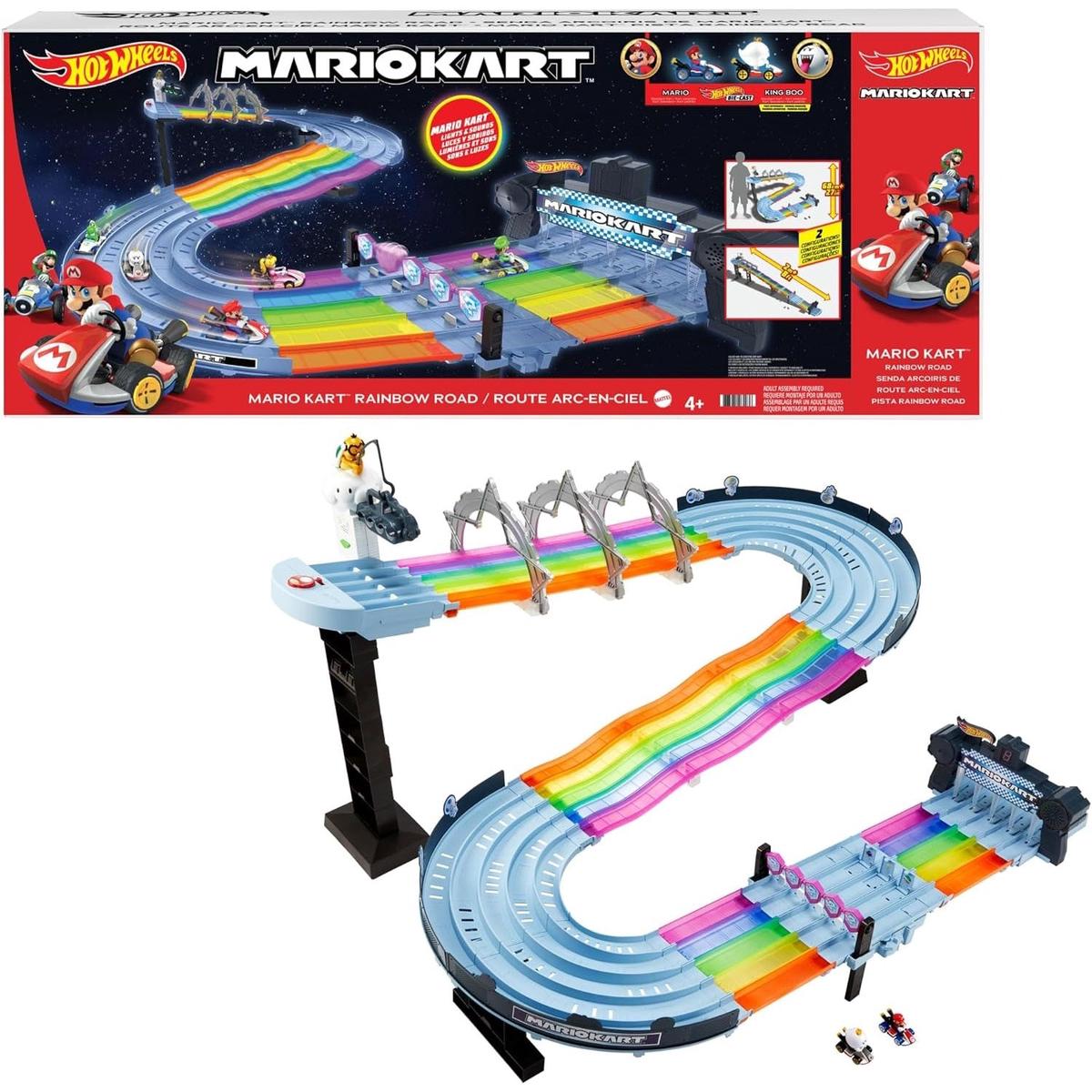 Hot Wheels Mario Kart: Rainbow Road Track Set