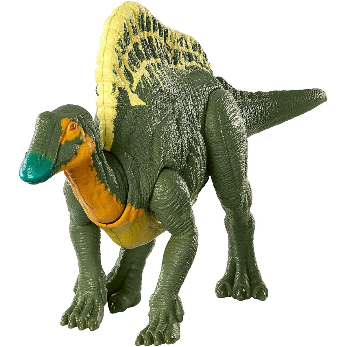 Jurassic World Roar Attack Dinosaur Figure with Movable Joints & Sounds – Ouranosaurus