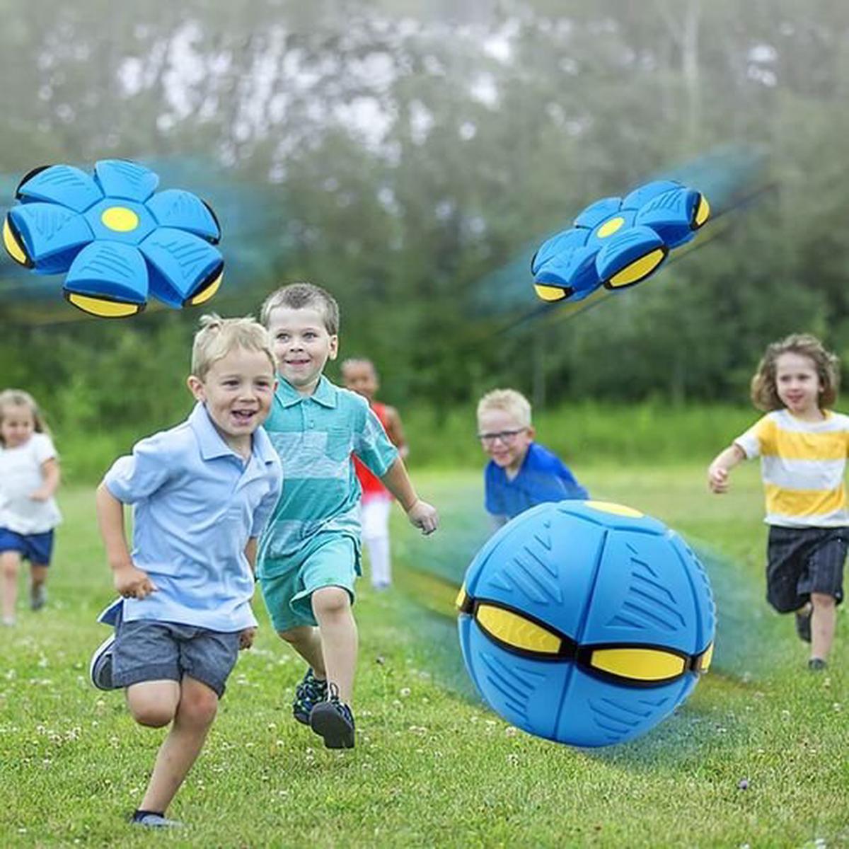 Kids’ Outdoor Flat Throw Disc Ball With LED Light