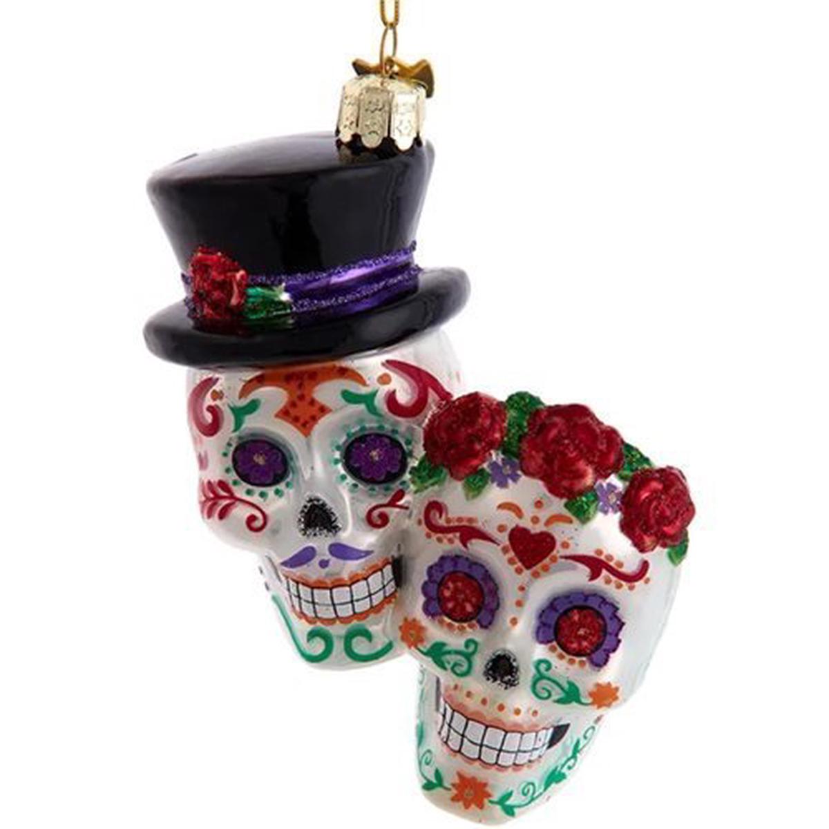 Kurt Adler – Day of the Dead Couple 4 14-Inch Noble Gems Ornament