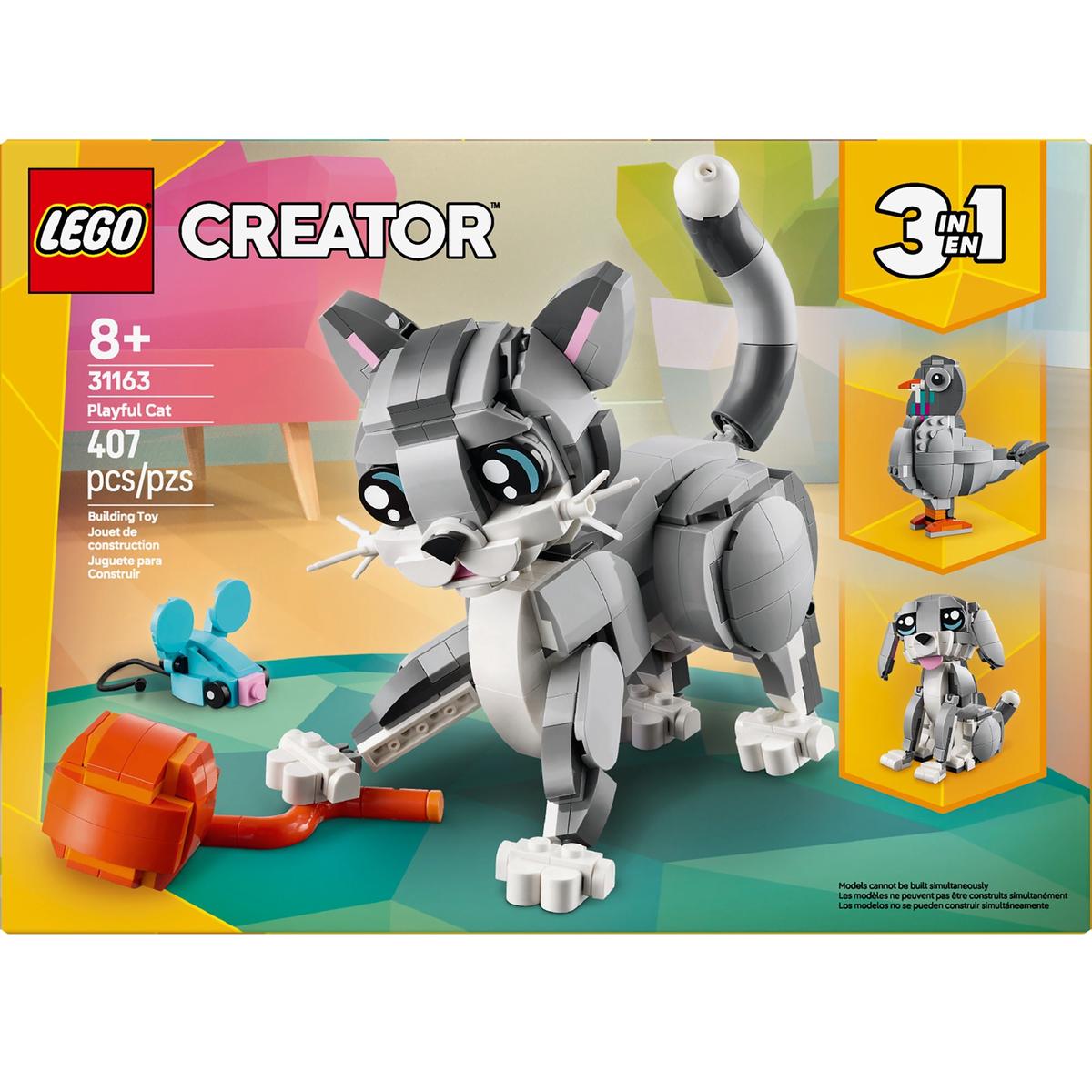 LEGO Creator 3 in 1 Playful Cat Building Toy 31163