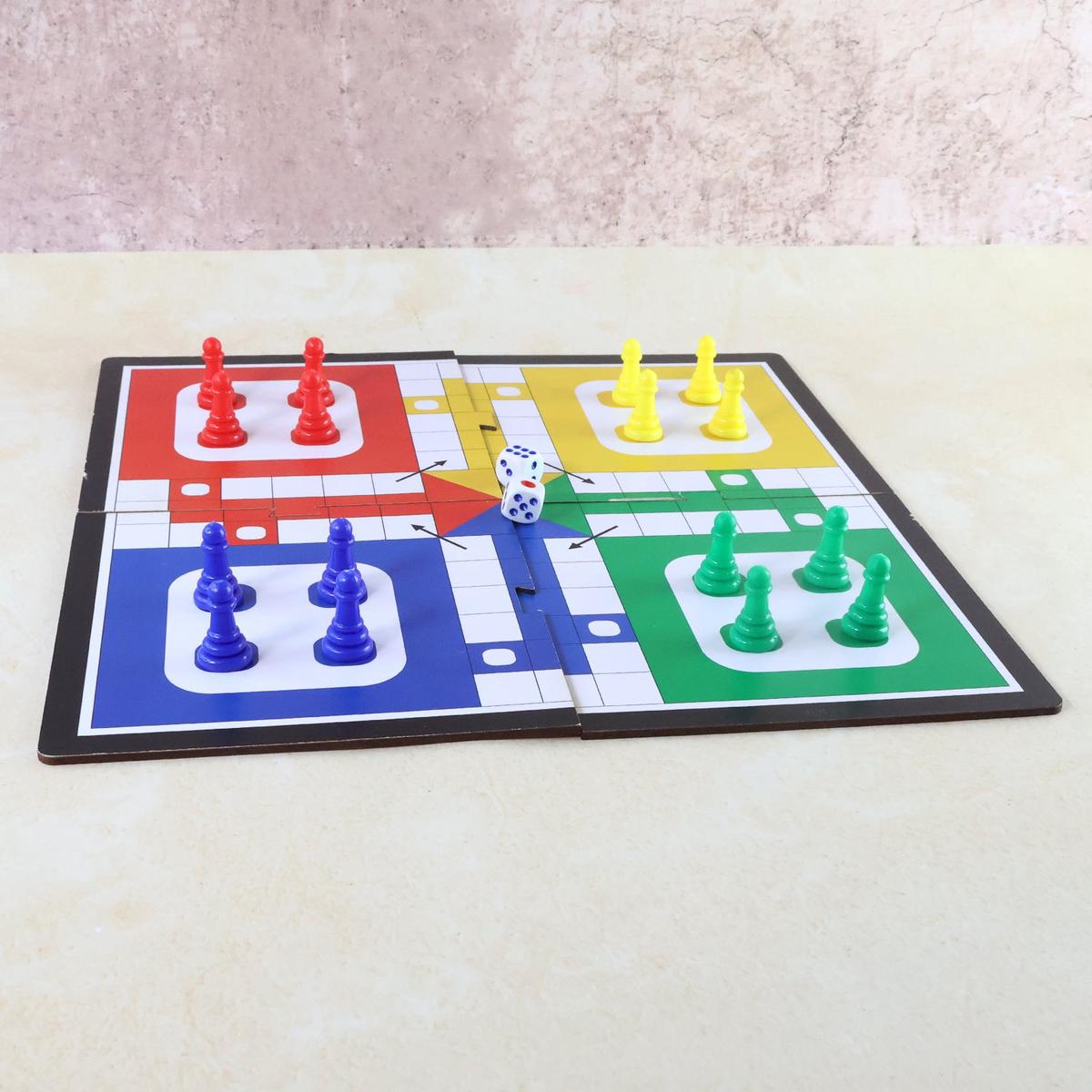 Pocket Ludo Travel Board Game – (1 Set)