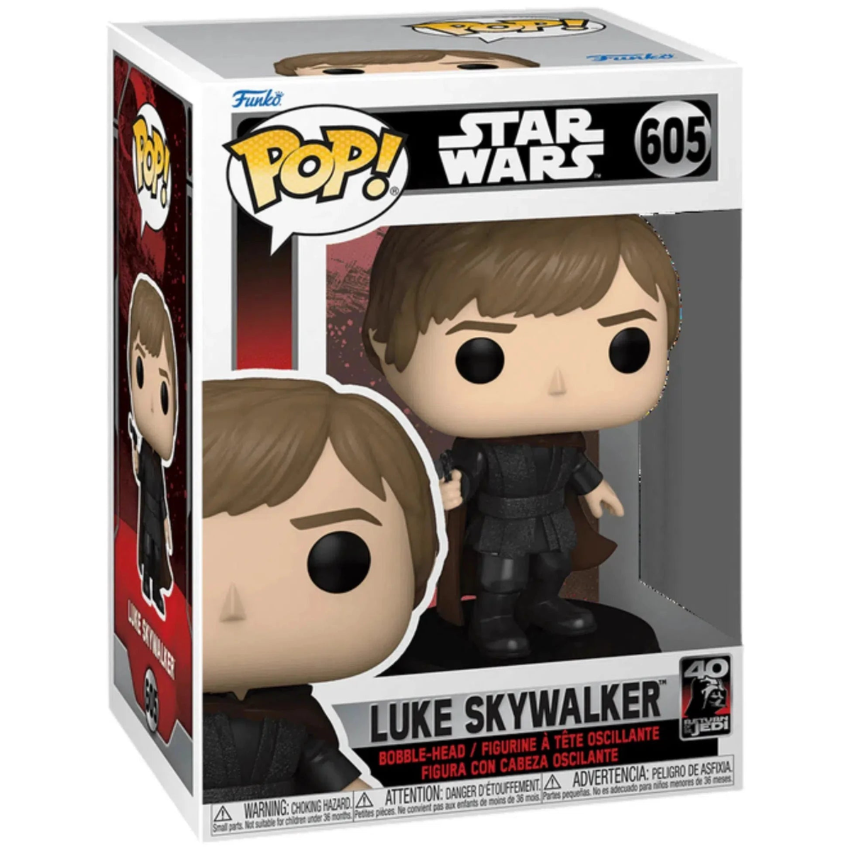 Star Wars – Luke Skywalker Bobble-Head Figure – Funko – Pop! Series, 40th Anniversary of Return of the Jedi Edition
