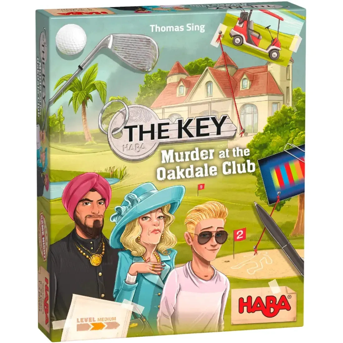 The Key: Murder at the Oakdale Club – Puzzle Crime Board Game for Family and Adults – HABA